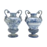 PAIR OF CERAMIC VASES SAVONA LATE 19th CENTURY