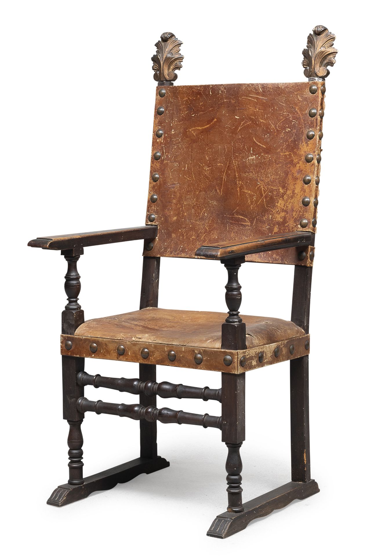 WALNUT THRONE 18th CENTURY