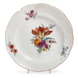 PORCELAIN PLATE MEISSEN MARCOLINI LATE 18th CENTURY