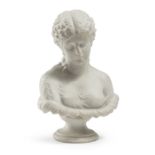 SMALL BUST OF A WOMAN IN BISCUIT EARLY 20TH CENTURY
