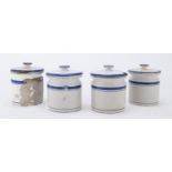 FOUR PHARMACY JARS 19TH CENTURY