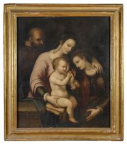 GENOESE OIL PAINTING END OF THE 16TH CENTURY