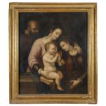 GENOESE OIL PAINTING END OF THE 16TH CENTURY