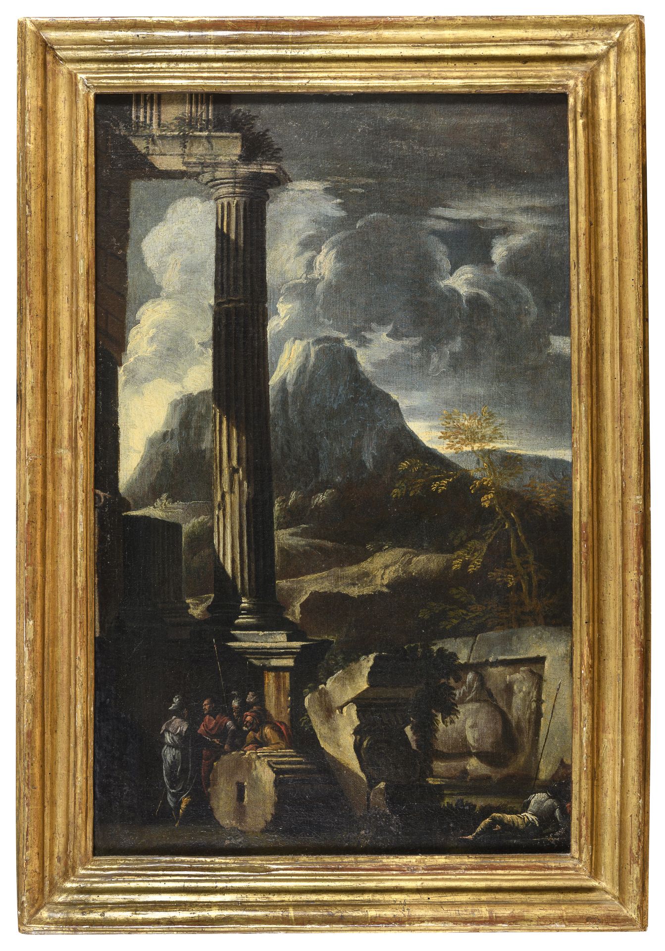 ROMAN OIL PAINTING FIRST HALF 18TH CENTURY