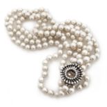 THREE STRAND PEARL NECKLACE