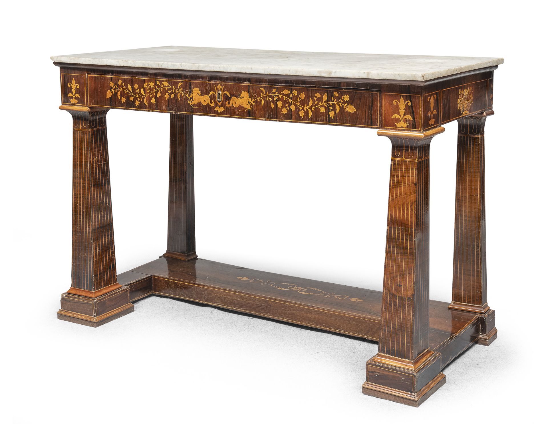 BEAUTIFUL MAHOGANY CONSOLE CARLO X PERIOD