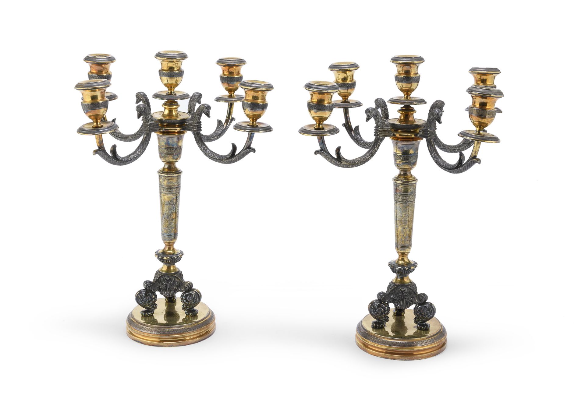 BEAUTIFUL PAIR OF CANDLESTICKS FRANCE 1900 ca.