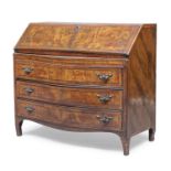 BEAUTIFUL WALNUT DROP-LEAF BUREAU PROBABLY EMILIA 18TH CENTURY