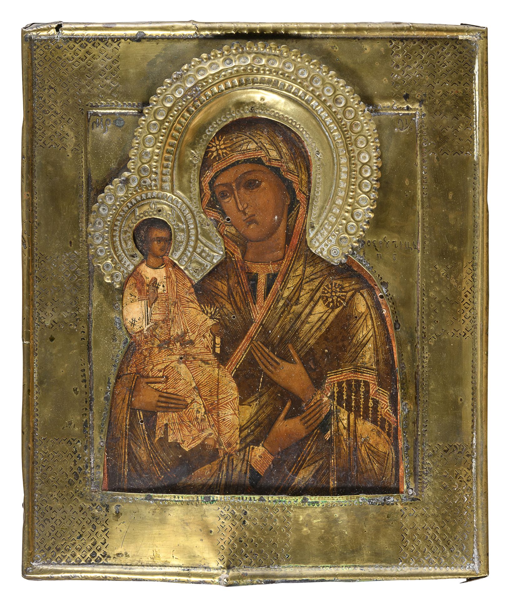 RUSSIAN TEMPERA ICON LATE 18th CENTURY