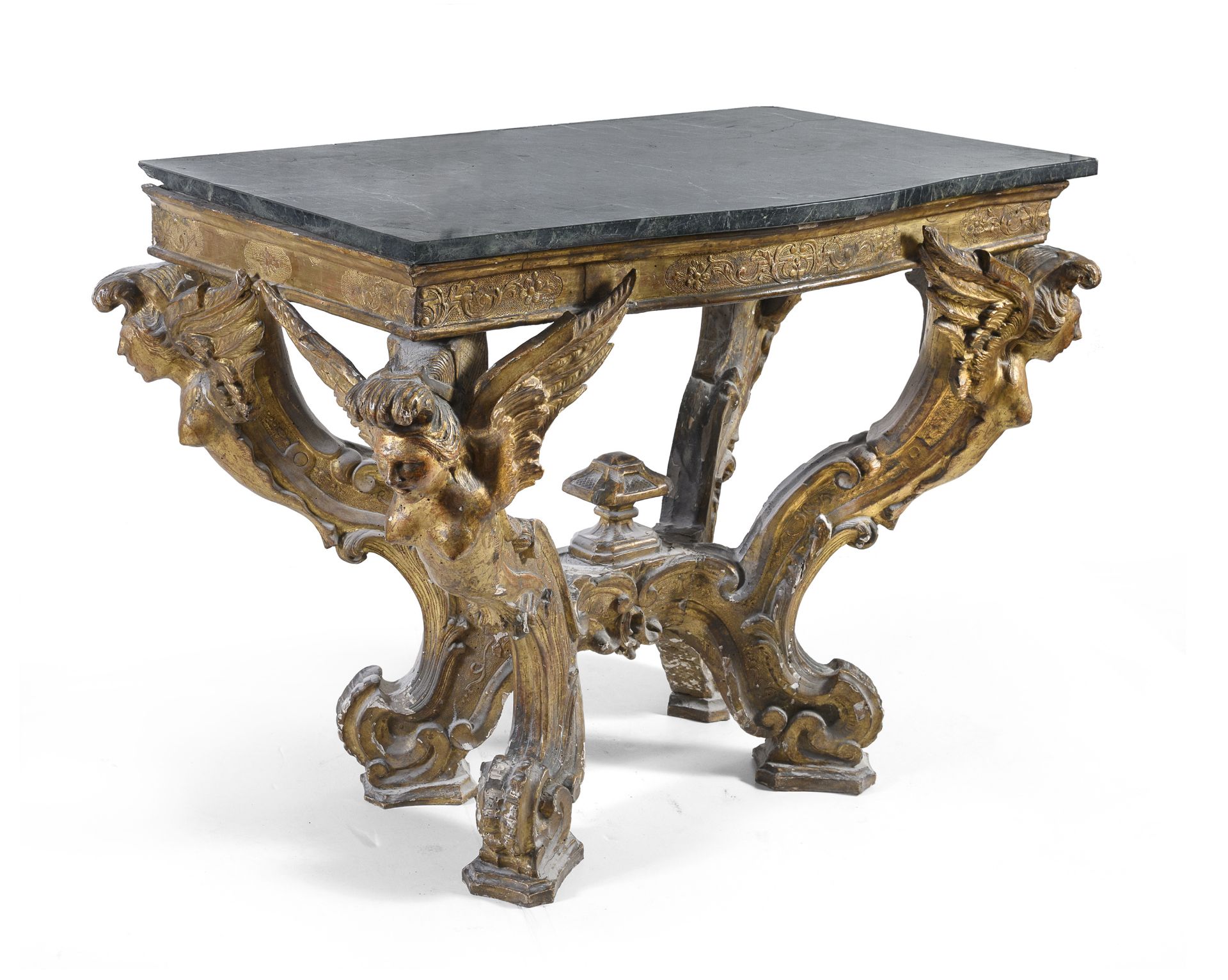 BEAUTIFUL CONSOLE IN GILTWOOD PROBABLY ROME LOUIS XIV PERIOD