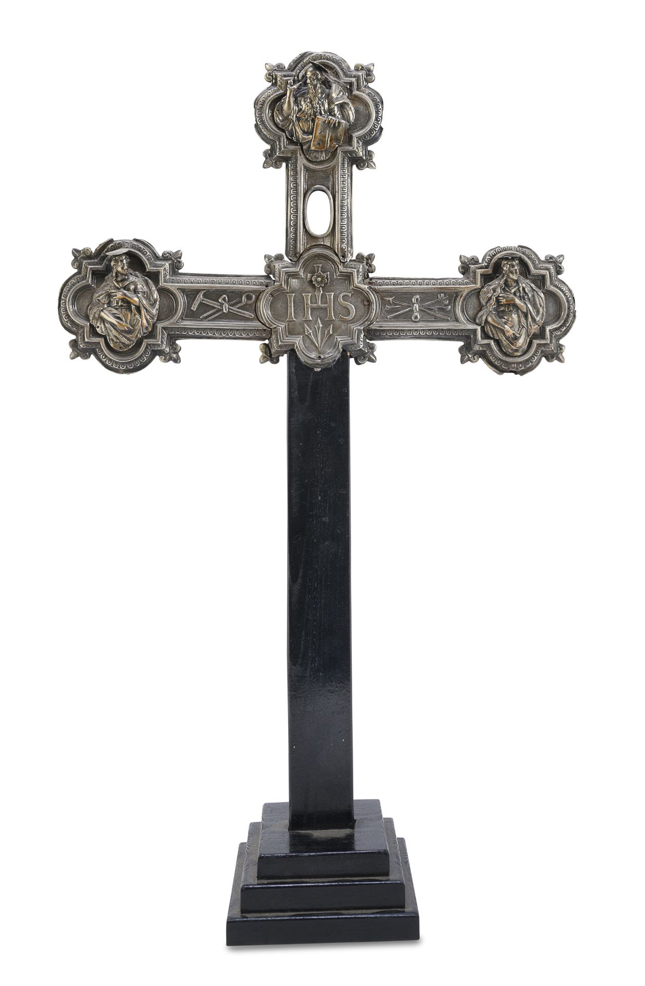 EBONIZED WOOD CRUCIFIX 19TH CENTURY