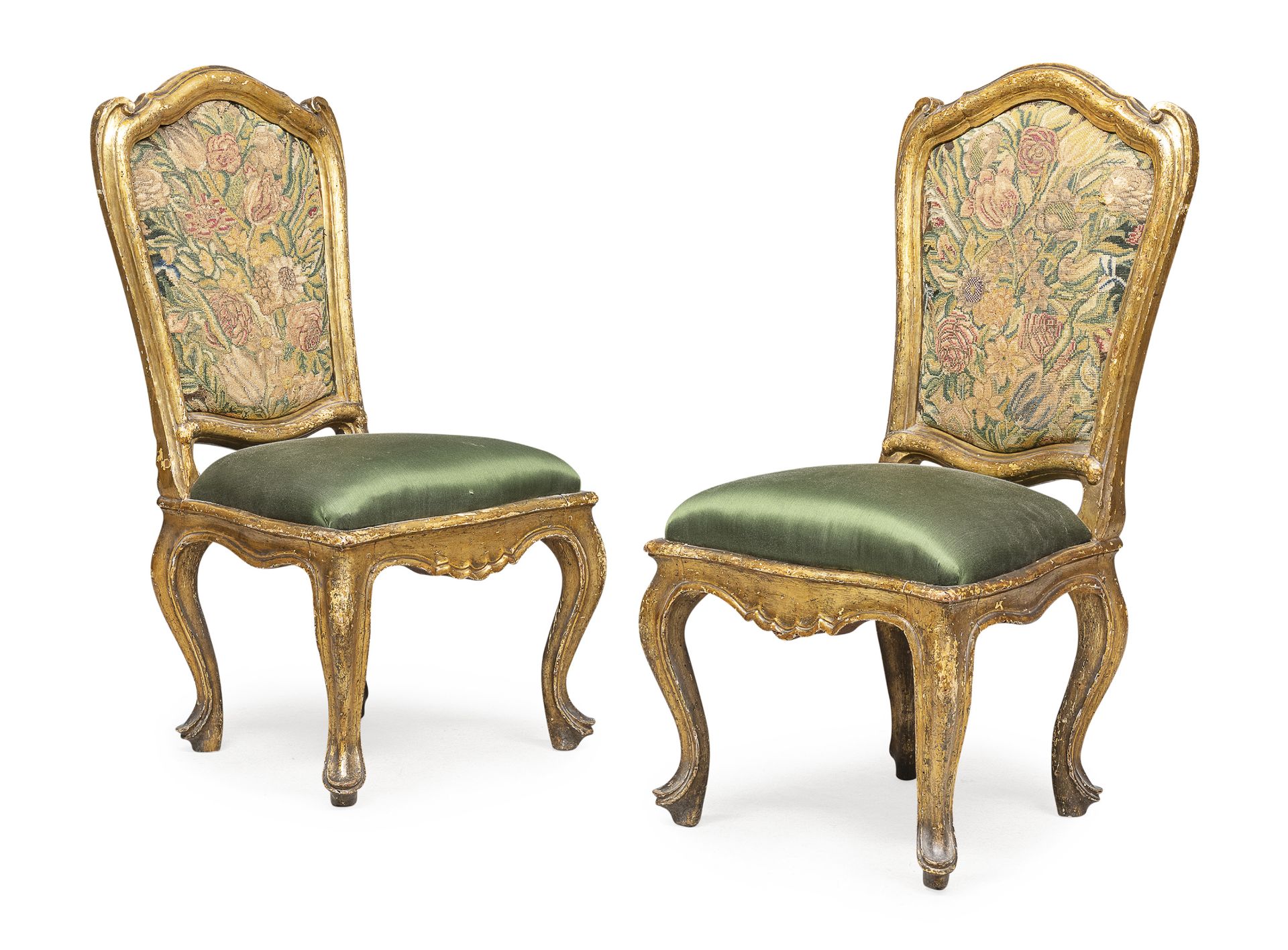 PAIR OF RARE PATTONE CHAIRS LUCCA 18TH CENTURY