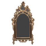 MIRROR IN GILTWOOD GENOA LATE 19th CENTURY