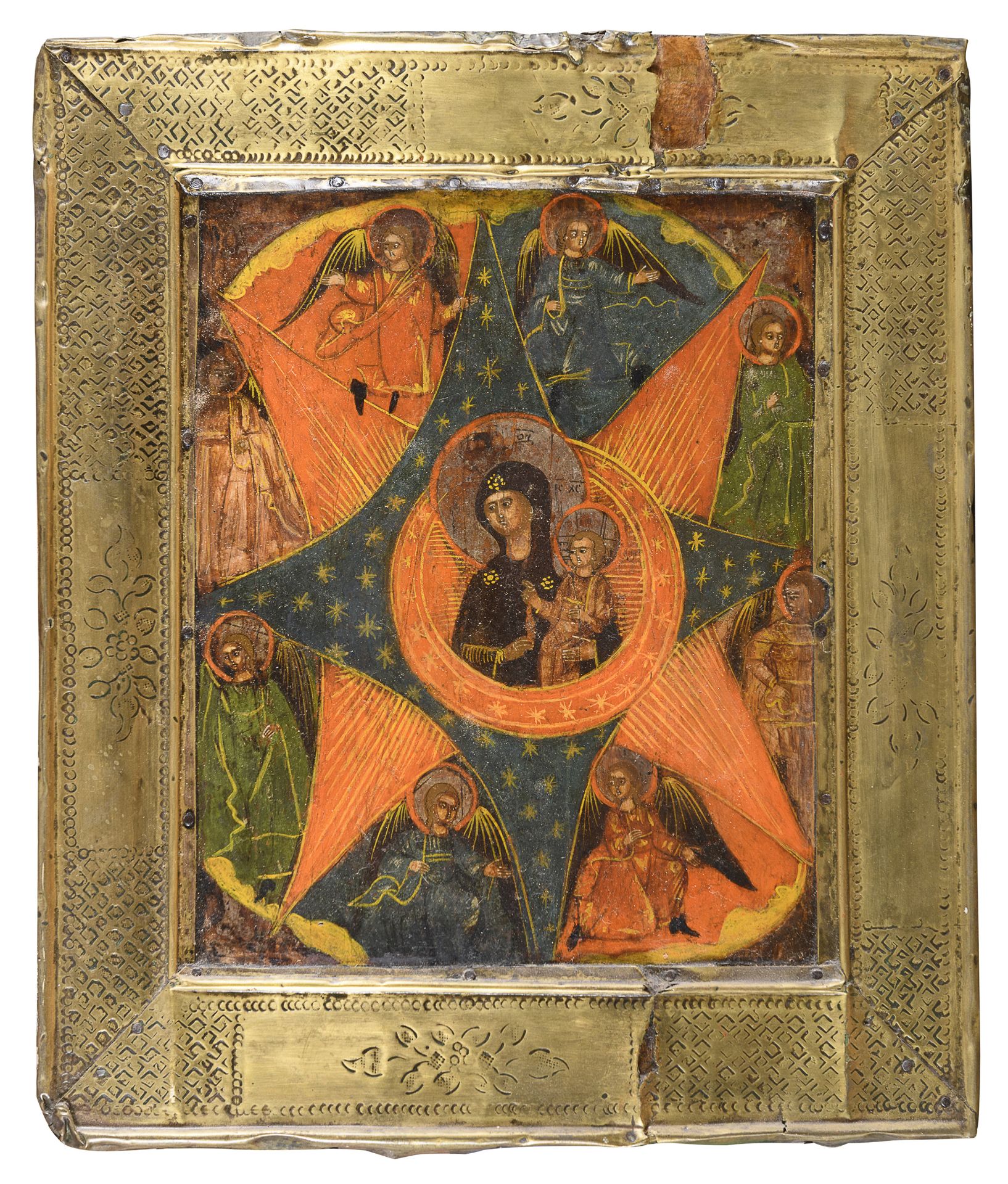 RUSSIAN TEMPERA ICON 18TH CENTURY