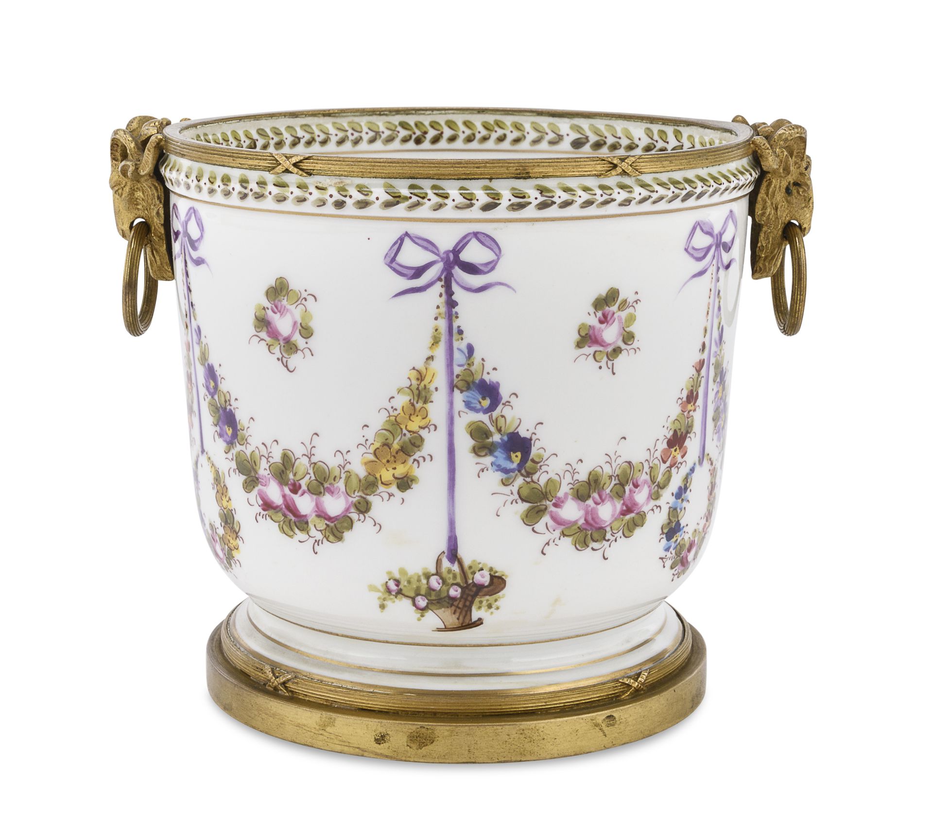 SMALL PORCELAIN CACHEPOT SEVRES 20th CENTURY