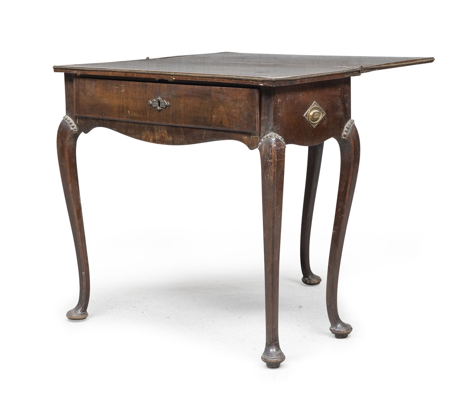 WALNUT GAME TABLE PROBABLY EMILIA 18th CENTURY - Image 2 of 2