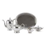 SILVER TEA AND COFFEE SET NETHERLANDS 1930 ca.