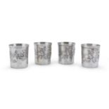 FOUR SILVER CUPS FLORENCE 1980 ca.