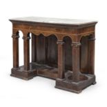 SMALL CONSOLE IN MAHOGANY CARLO X PERIOD