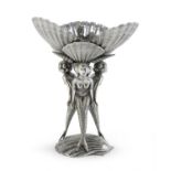 CAVIAR SERVER IN SILVERED PEWTER BRESCIA 1990 ca.