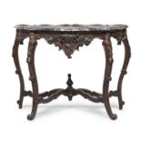 CONSOLE IN MAHOGANY NAPLES LUIGI FILIPPO PERIOD