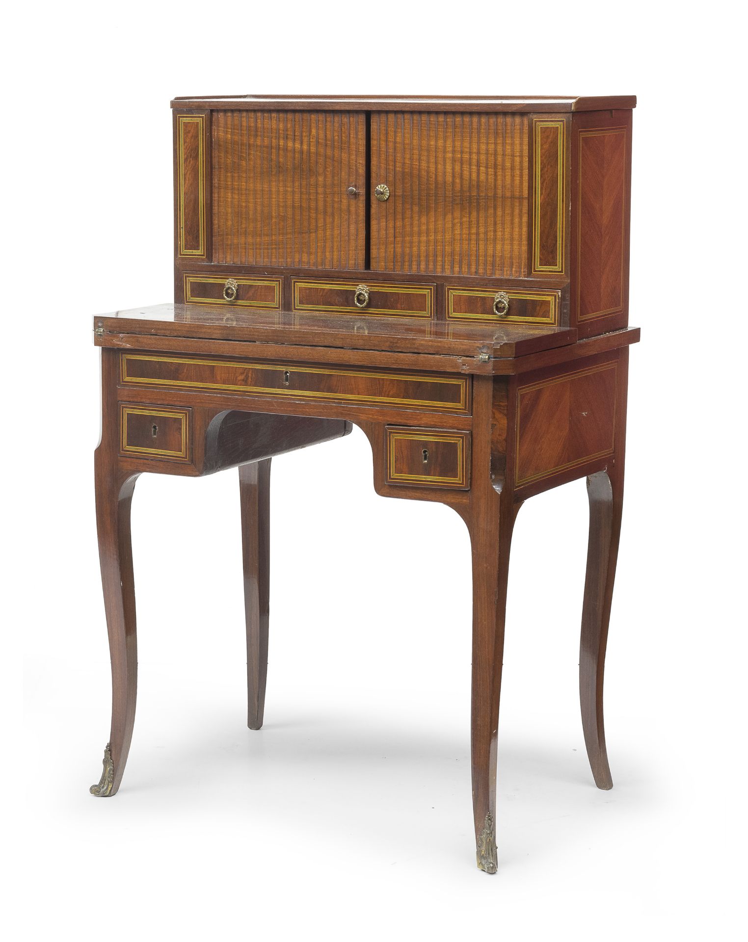 SMALL DESK WITH HUTCH FRANCE FIRST HALF 19TH CENTURY