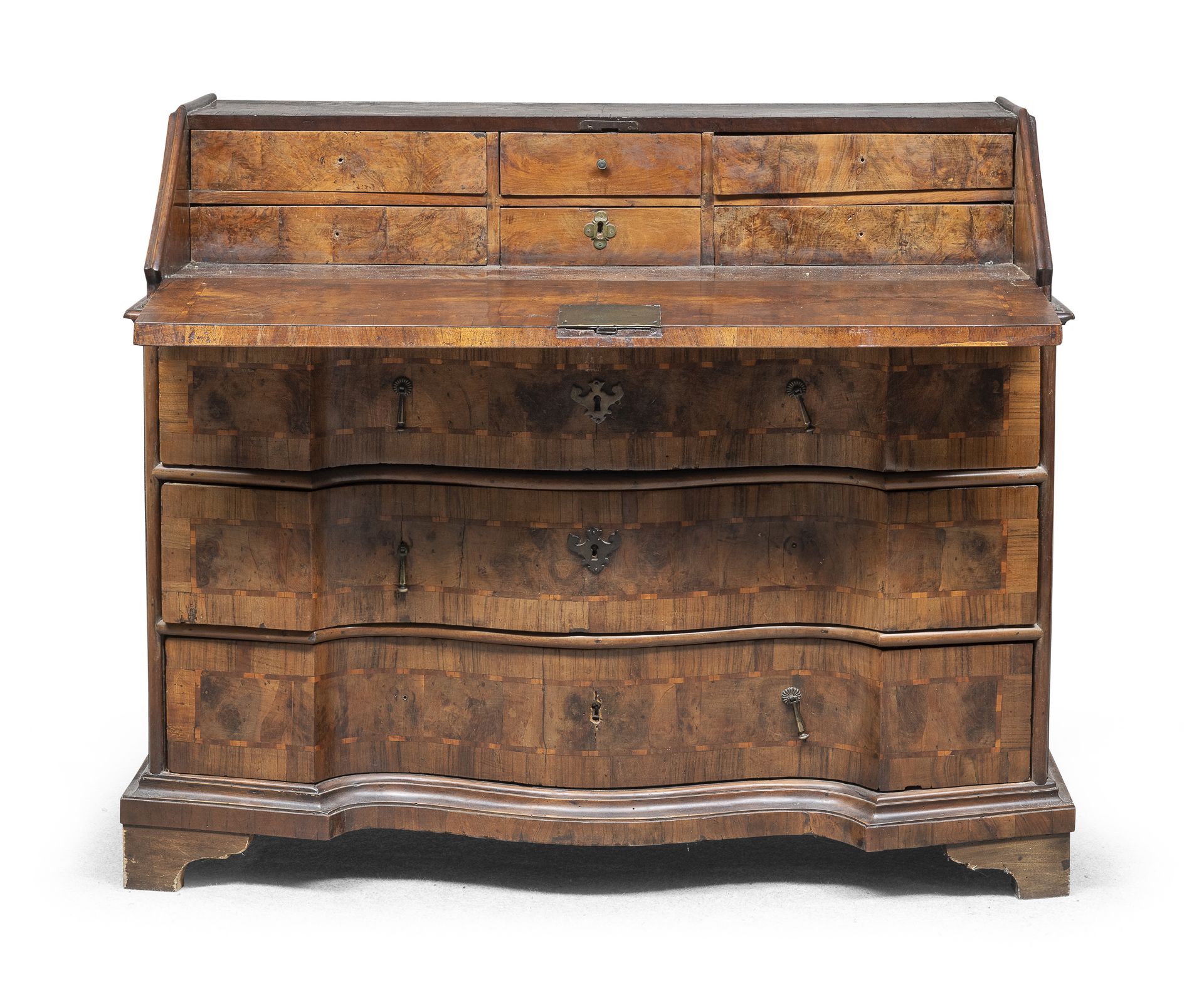 DROP-LEAF SECRETARY IN WALNUT VENETO 18th CENTURY - Image 2 of 2