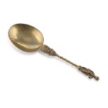 SPOON IN GILDED SILVER LONDON 1885