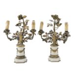 PAIR OF SMALL BRONZE CANDLESTICKS EARLY 19th CENTURY