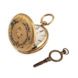 POCKET WATCH IN GOLD AND ENAMELS