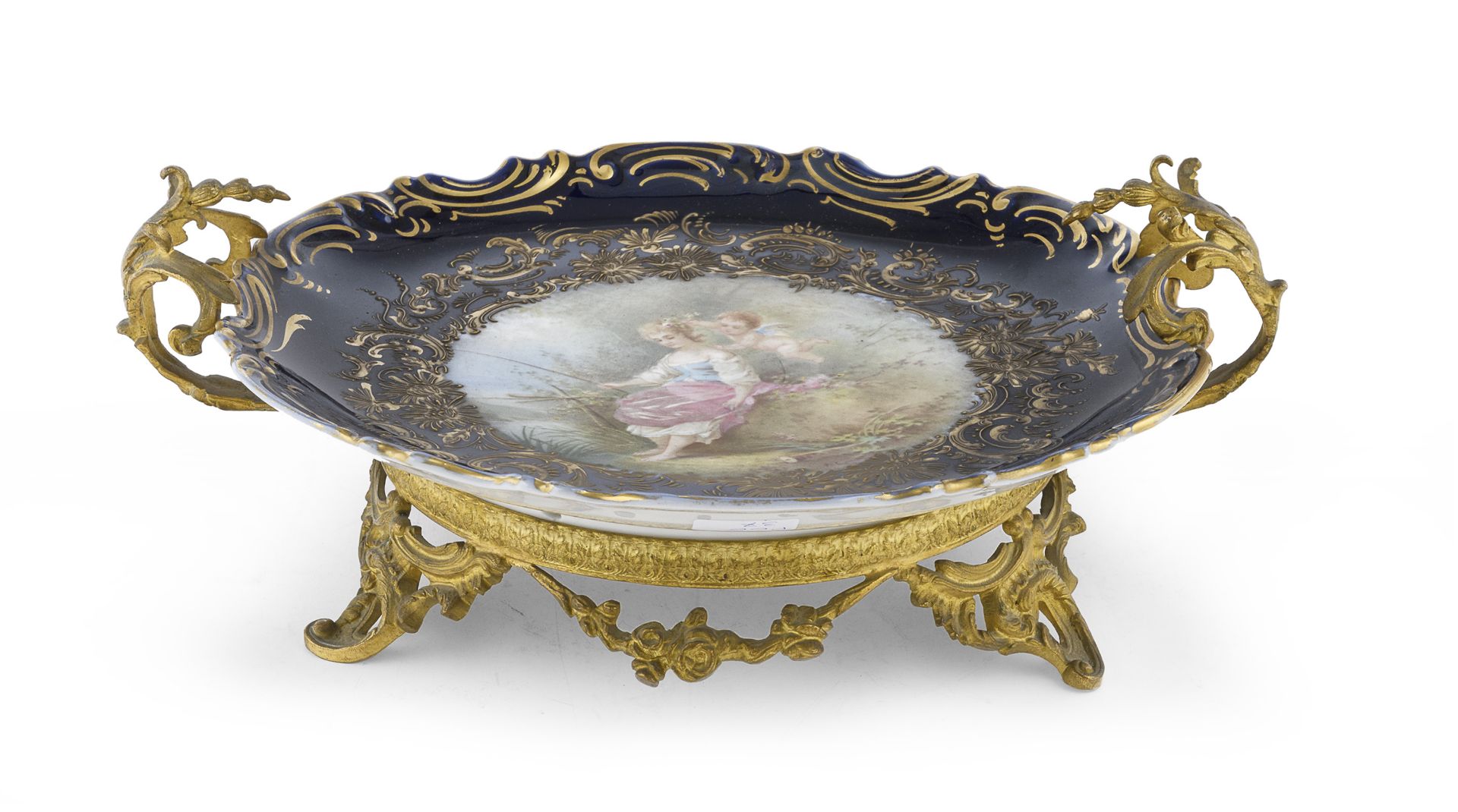 CENTERPIECE IN PORCELAIN AND BRONZE SEVRES LATE 19th CENTURY - Image 2 of 3