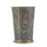 SILVER-PLATED BEAKER DUTCH COLONIAL SILVER MAKING EARLY 20TH CENTURY