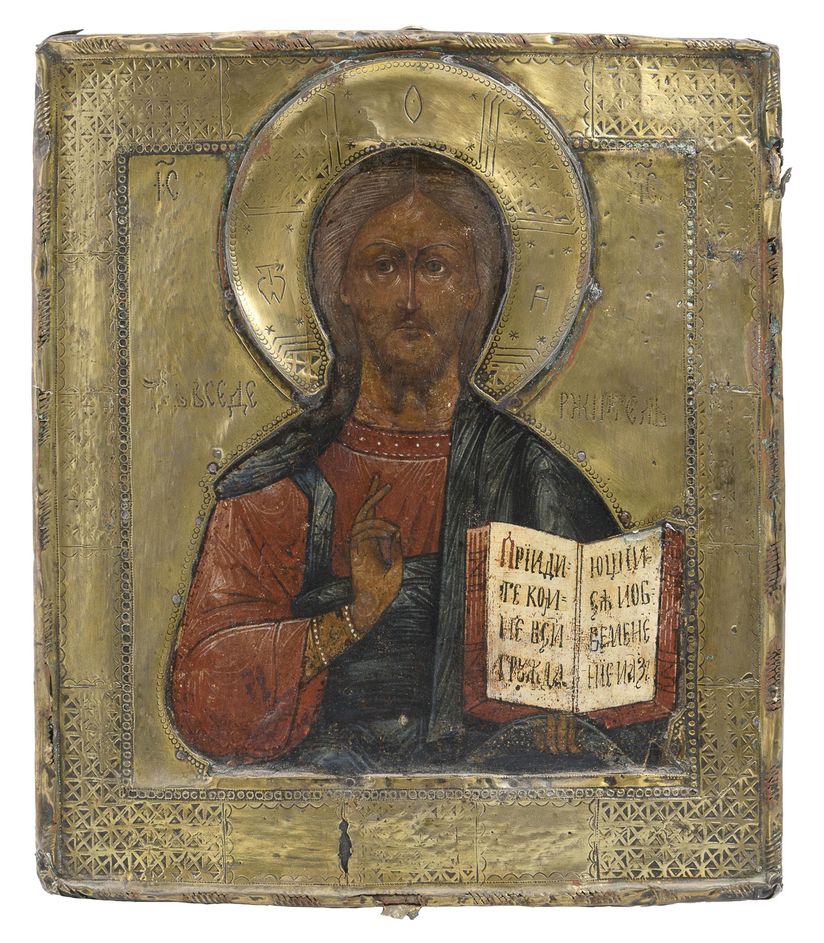 RUSSIAN TEMPERA ICON 18TH CENTURY