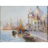 WATERCOLOR CANAL IN VENICE BY DANTE RICCI