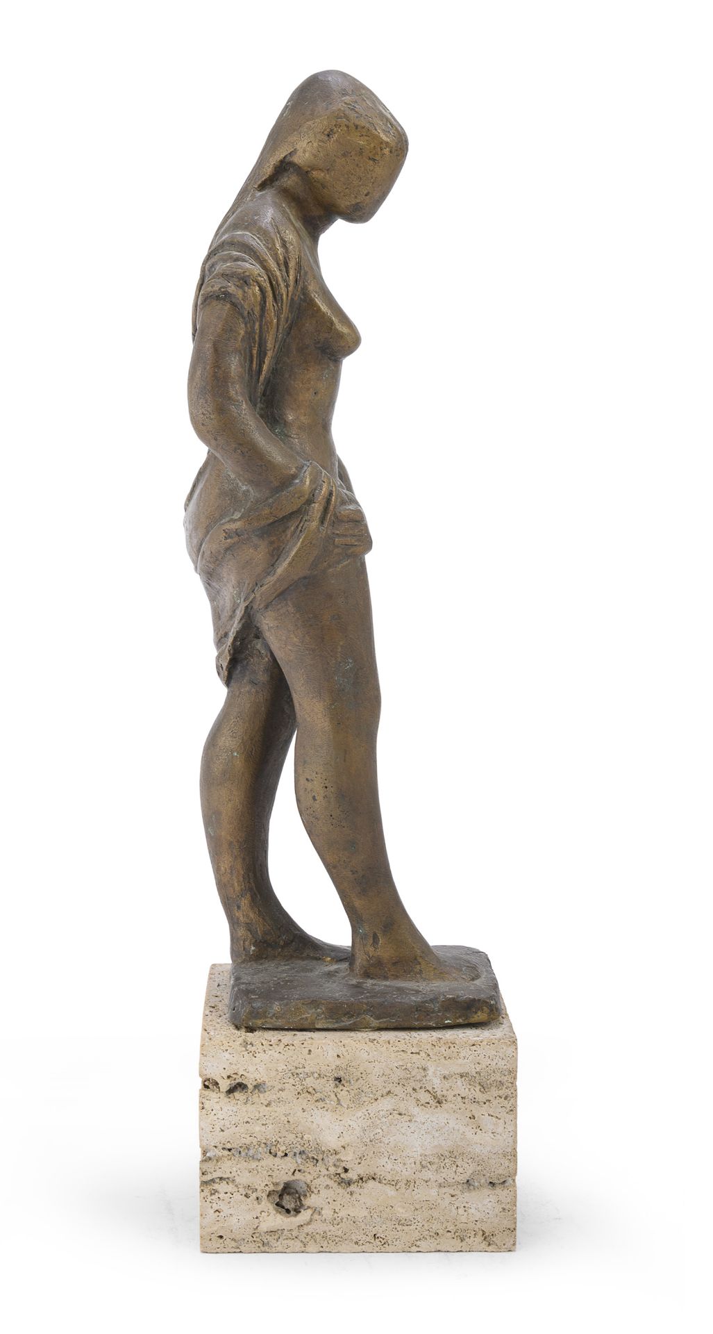 BRONZE SCULPTURE OF A WOMAN SIGNED COSIMINI 20TH CENTURY - Image 2 of 2