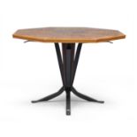 OCTAGONAL TABLE LEONARDO FIORI FOR ISA LATE 1950s