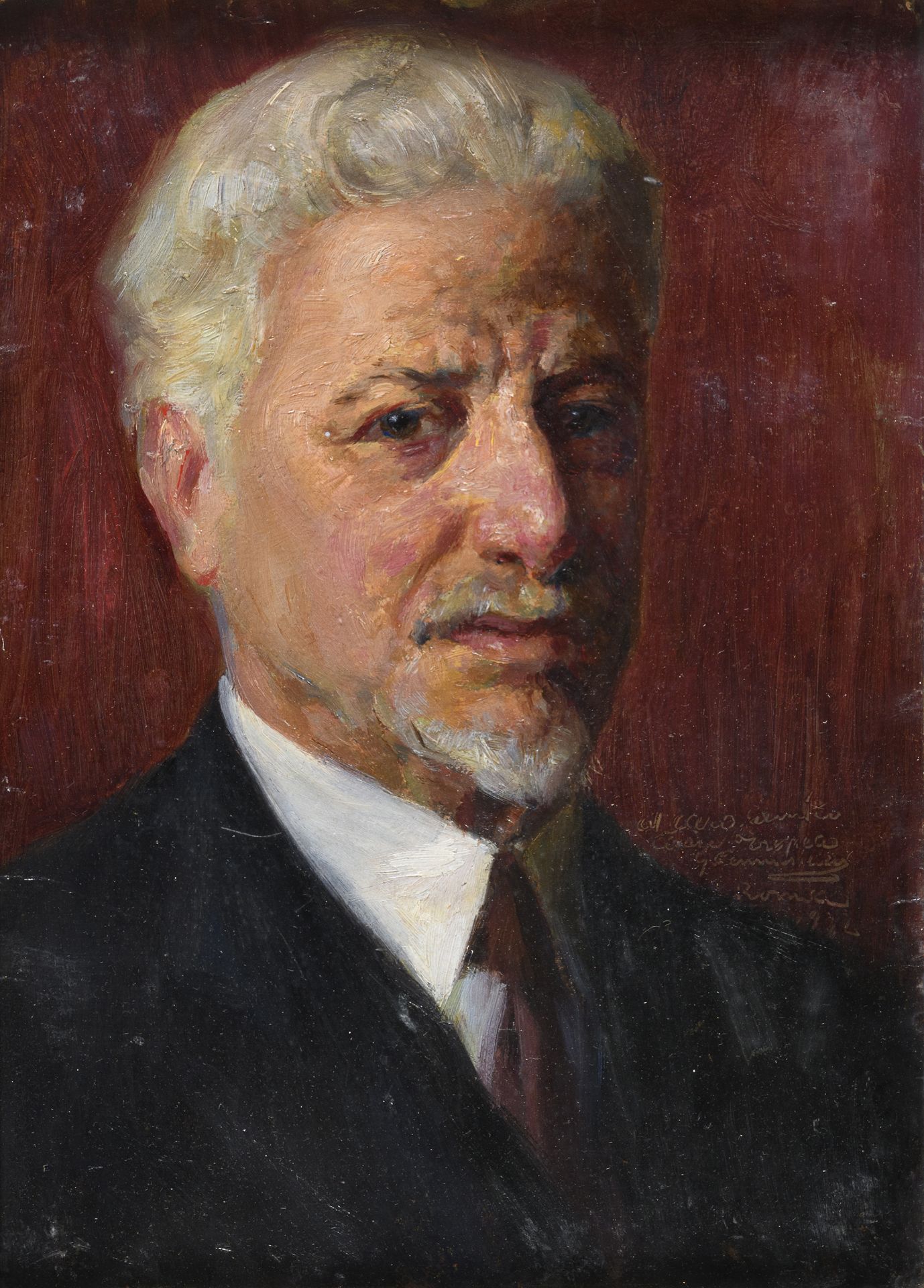 OIL PORTRAIT OF CESARE TROPEA BY GIUSEPPE PENNASILICO 1932