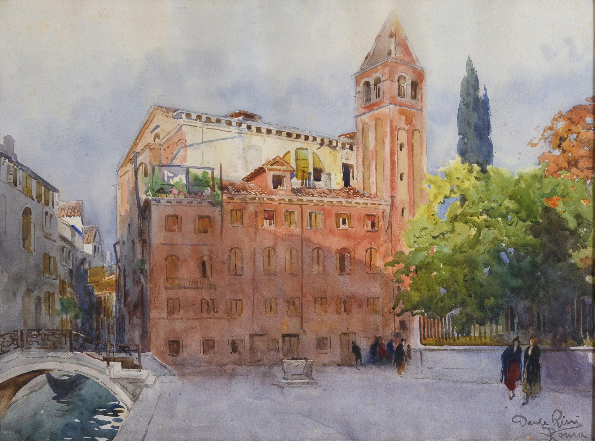 WATERCOLOR VENICE BY DANTE RICCI