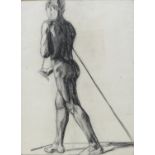 ACADEMIC CHARCOAL NUDE EARLY 20TH CENTURY