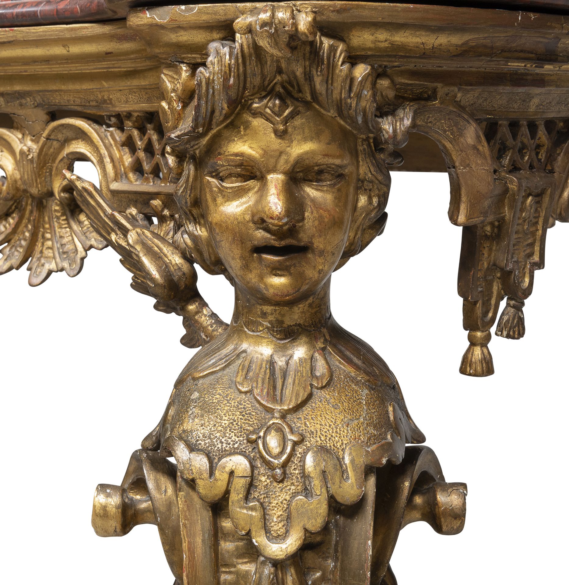 CONSOLE IN GILTWOOD PIEDMONT OR FRANCE PERIOD OF THE REGENCE - Image 3 of 5