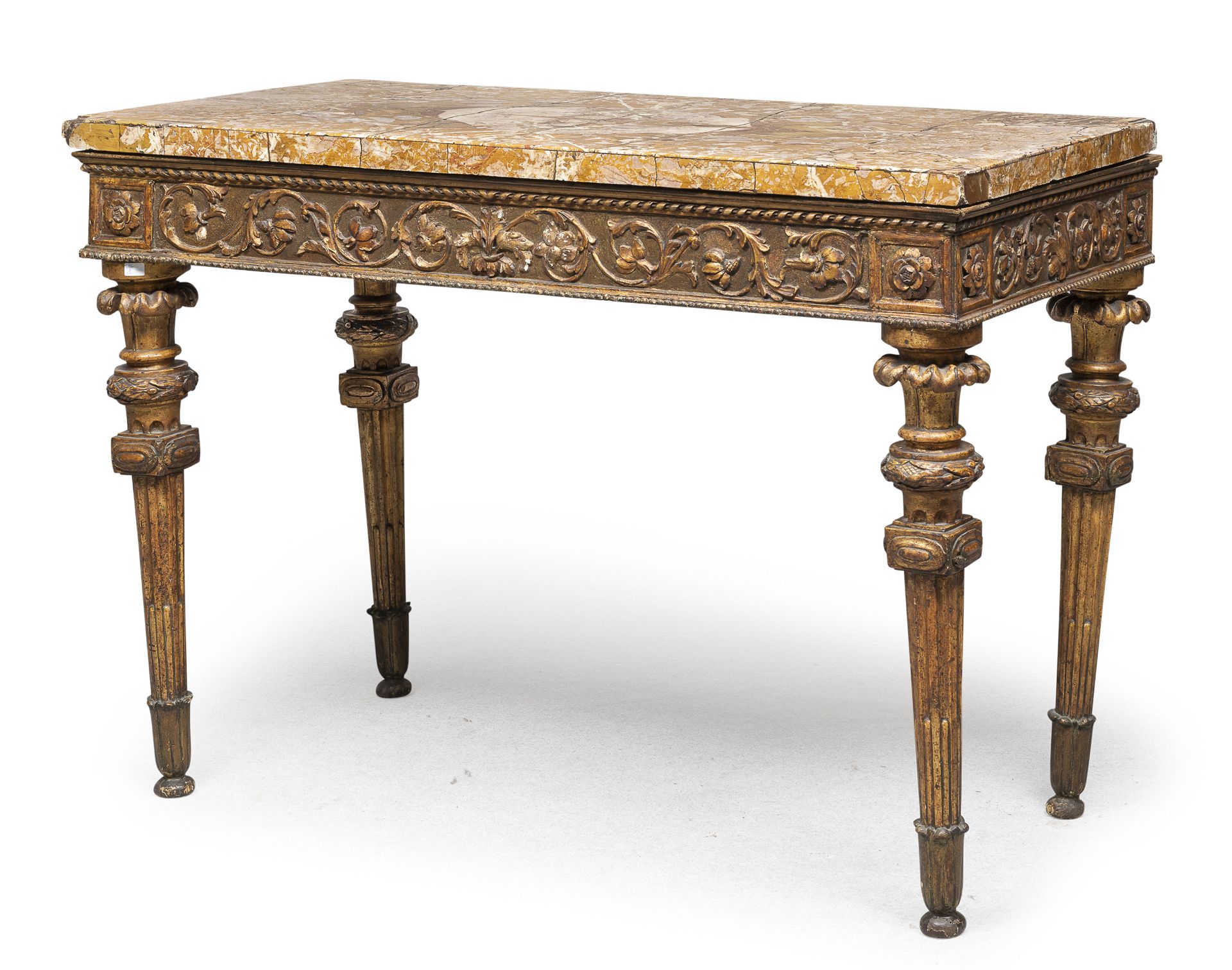 CONSOLE IN GILTWOOD CENTRAL ITALY LOUIS XVI PERIOD