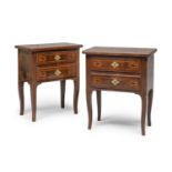 PAIR OF BEDSIDE TABLES PROBABLY ROME 18TH CENTURY