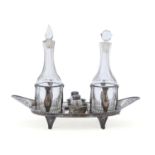 SILVER-PLATED OIL CRUET FRANKFURT 1870/1890