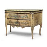 COMMODE IN LACQUERED WOOD ROME PAPAL STATE 18TH CENTURY