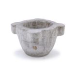 WHITE MARBLE MORTAR 18TH CENTURY