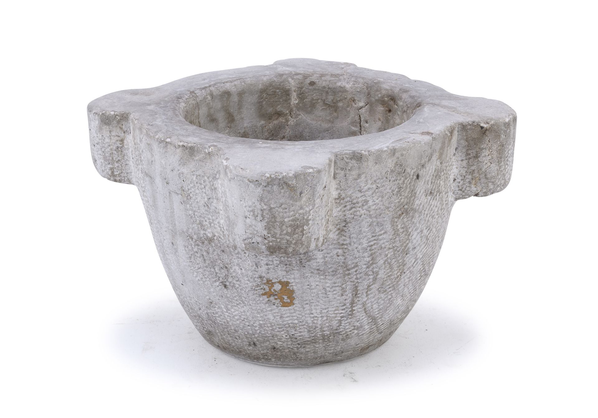 WHITE MARBLE MORTAR 18TH CENTURY