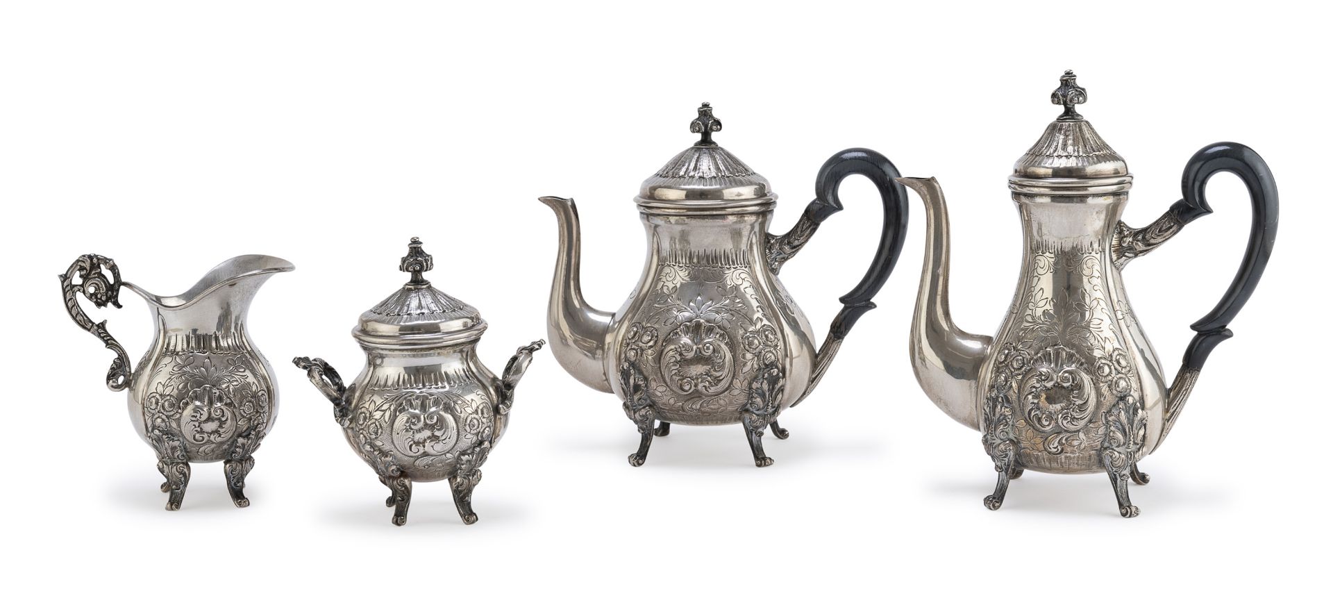 SILVER TEA AND COFFEE SET MILAN 1944/68