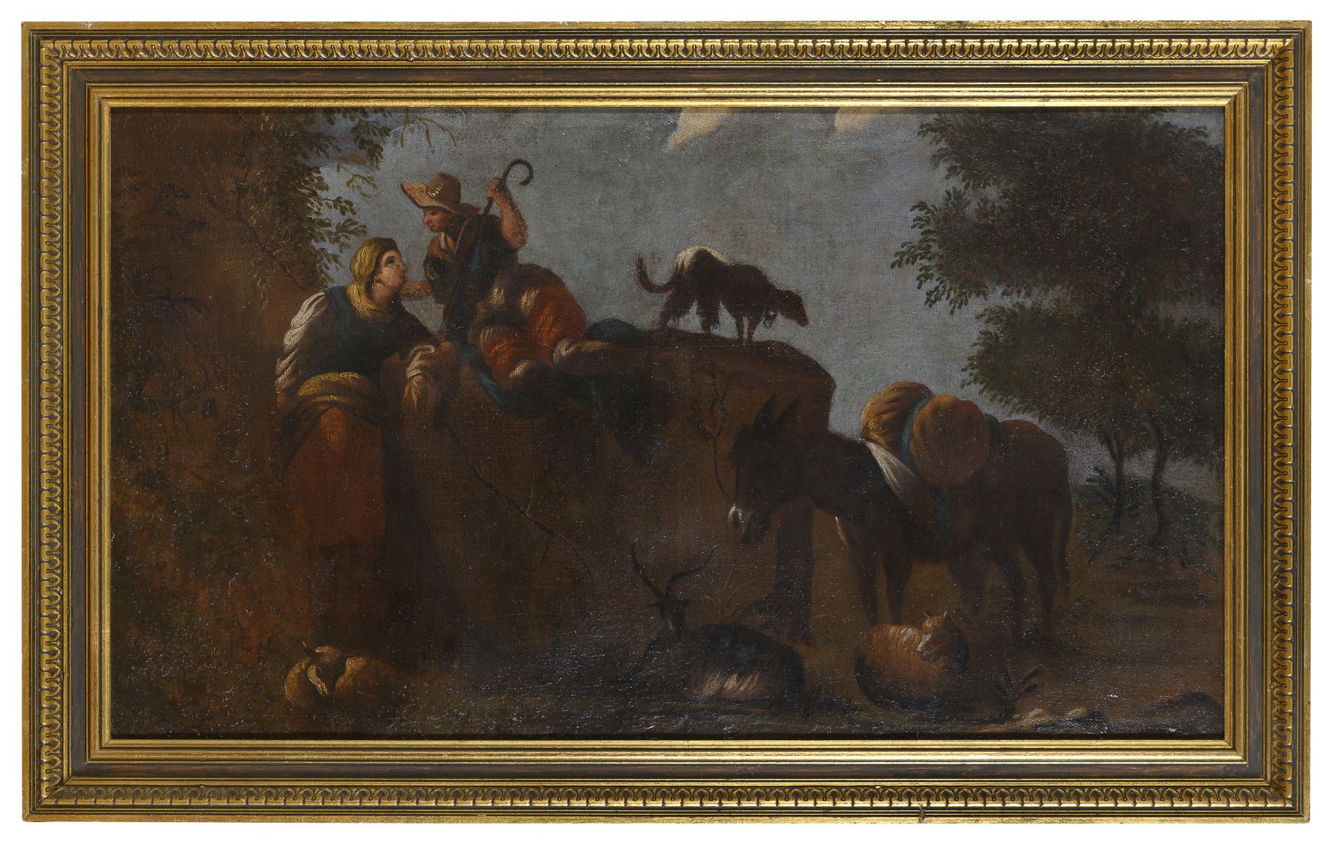 ROMAN OIL LANDSCAPE 18TH CENTURY