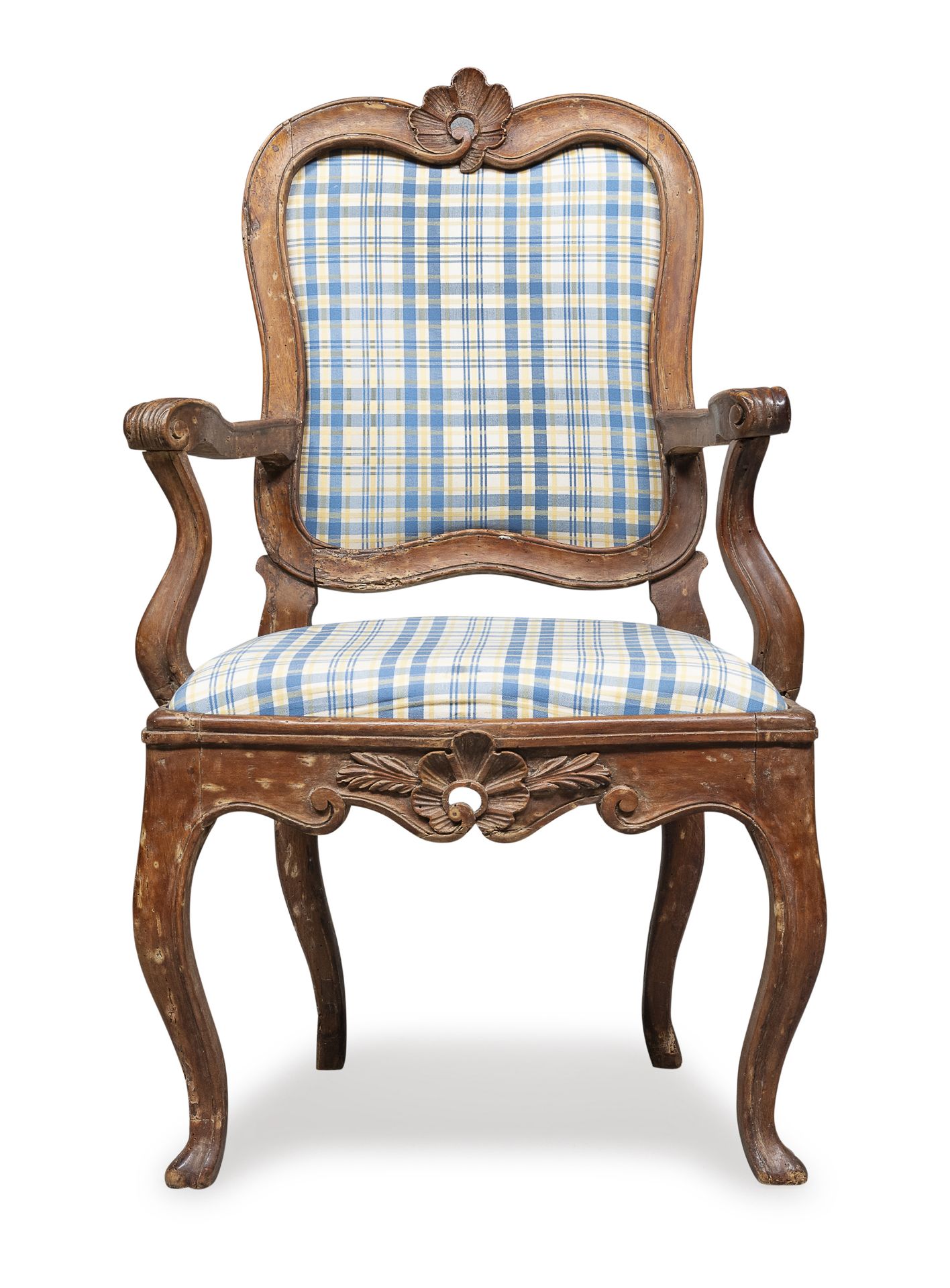 WALNUT ARMCHAIR VENETO 18th CENTURY