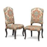 PAIR OF WALNUT CHAIRS NORTHERN ITALY 18TH CENTURY